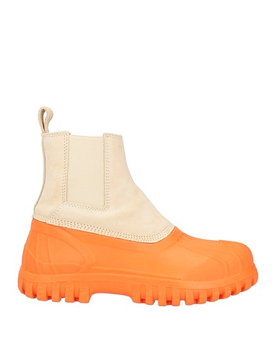DIEMME Ankle boot Orange Leather, Rubber