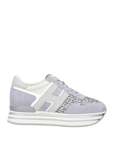 HOGAN Sneakers Grey 100% Leather, Textile fibres