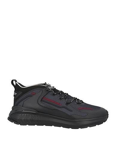 TOD'S NO_CODE Sneakers Black Leather, Textile fibres