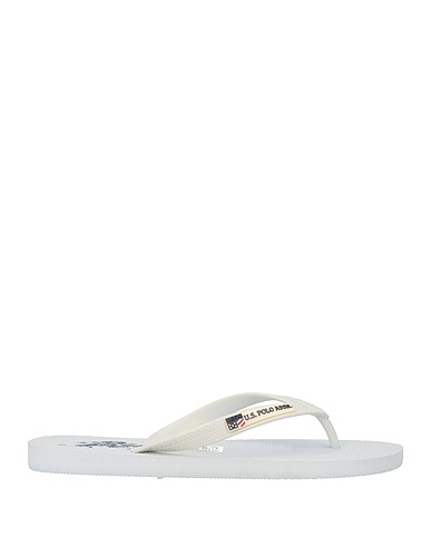 U.S.POLO ASSN. Flip flops Ivory Rubber