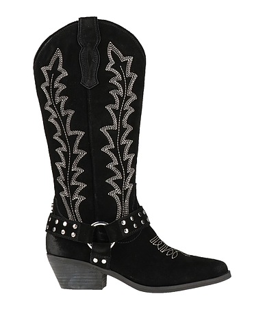 STEVE MADDEN Boots Leather, Textile fibres