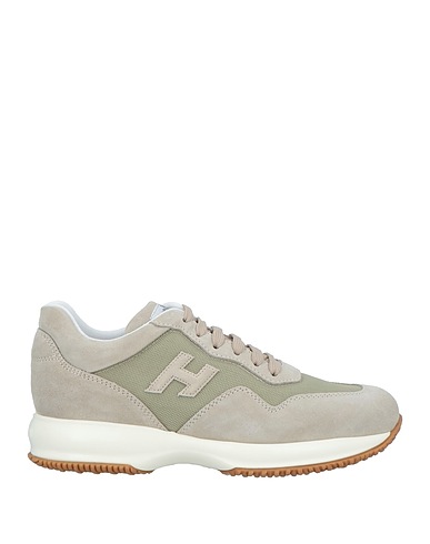 HOGAN Sneakers Beige Pelle, Fibre tessili