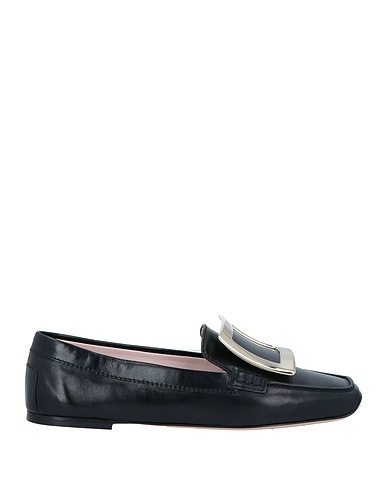 ROGER VIVIER 모카신 블랙 가죽