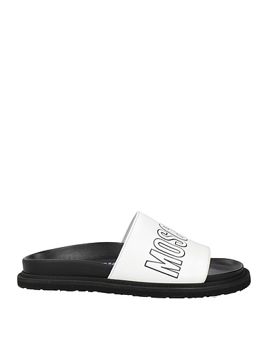 MOSCHINO Πέδιλο Λευκό Δέρμα