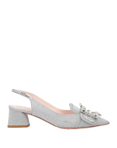ROGER VIVIER Court Silver Leather