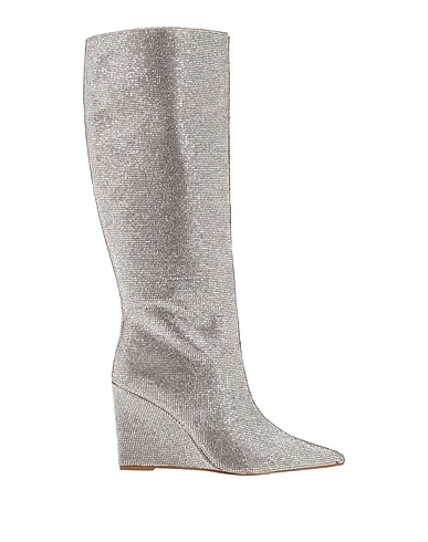 STEVE MADDEN Boots Silver Textile fibres