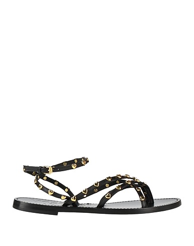 MOSCHINO Flip flops Black Calfskin
