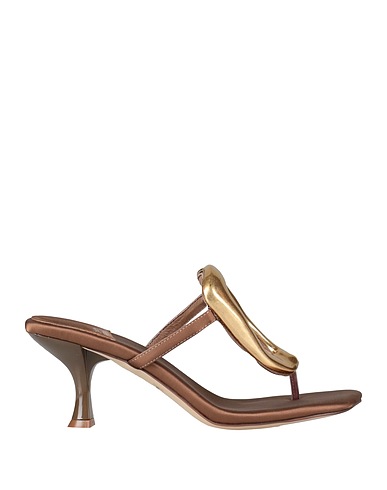 JEFFREY CAMPBELL Flip flops Khaki Textile fibres