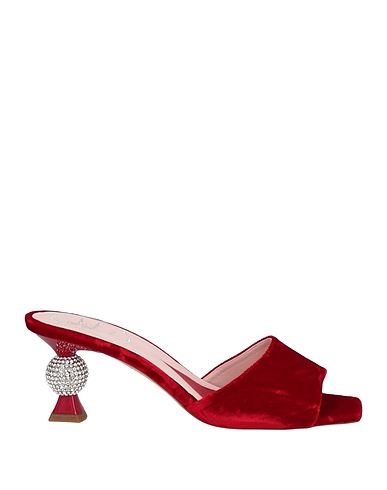 ROGER VIVIER Sandalen Rot Gewebefasern