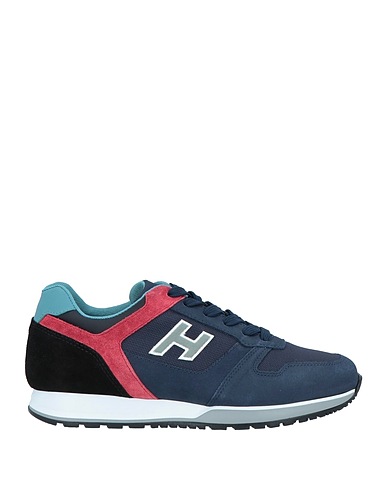 HOGAN Sneakers Nachtblau Leder, Gewebefasern