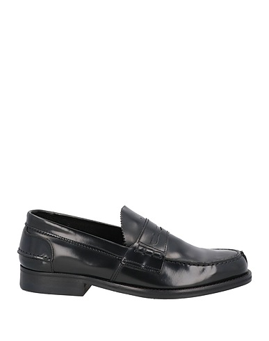 SAXONE Loafers Black Leather