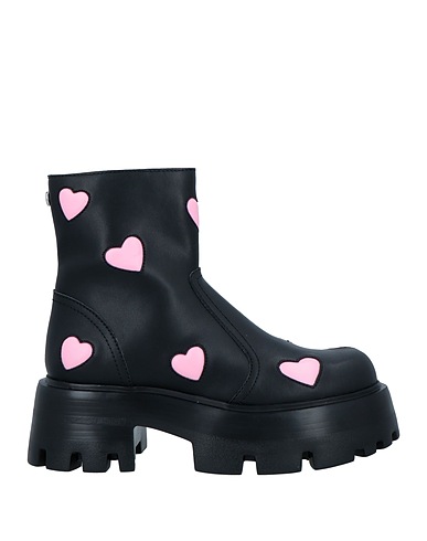 STEVE MADDEN Ankle boot Black Leather, Textile fibres
