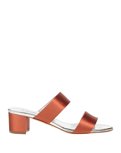 TESTONI Sandals Brown Textile fibers