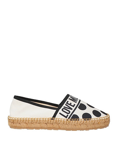 LOVE MOSCHINO Espadrilles Weiß Gewebefasern