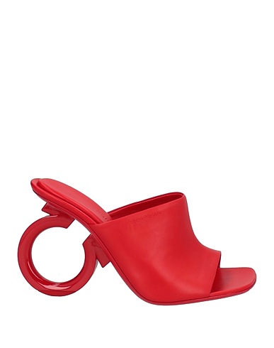 FERRAGAMO Sandals Red Lambskin