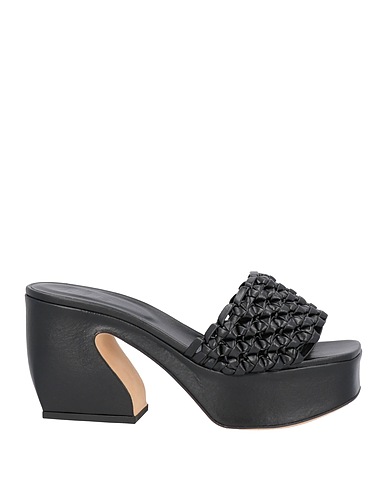 SI ROSSI by SERGIO ROSSI Sandals Black Leather