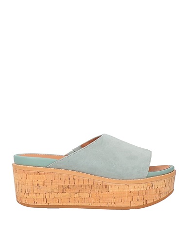 FITFLOP Mules and clogs Sky blue Leather