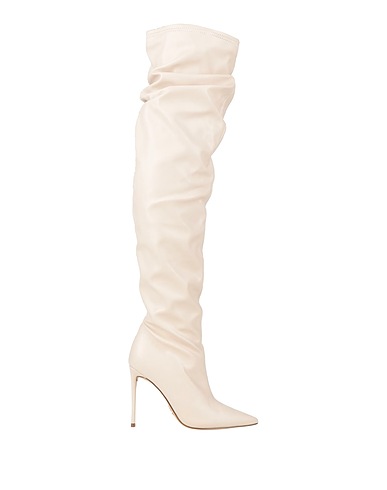 STEVE MADDEN Boots Pastel yellow Textile fibres