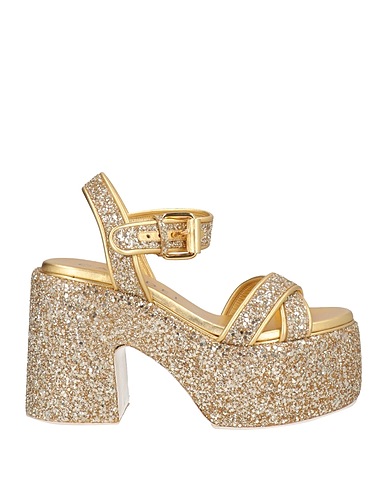 CASADEI Sandali Platino Fibre tessili