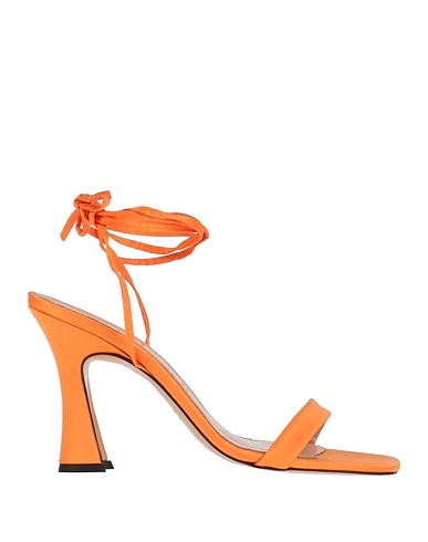 BIANCA DI Sandals Orange Textile fibers