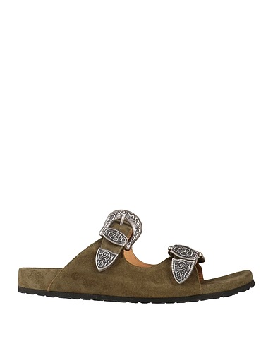 B. IMMAGINE Sandals Sage green Leather