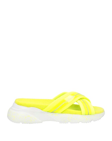HOGAN Sandals Yellow Textile fibers