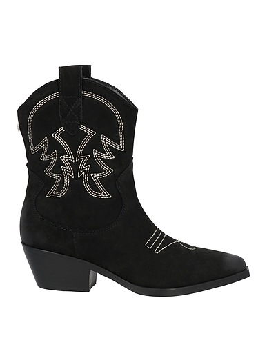 STEVE MADDEN Μποτάκι Μαύρο Δέρμα