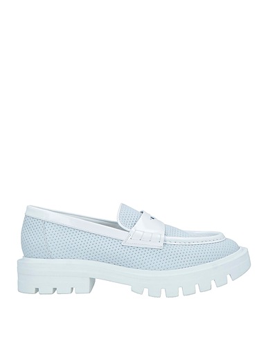SANTONI Loafers Light grey Leather