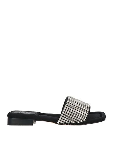 BIBI LOU Sandals Silver Textile fibres