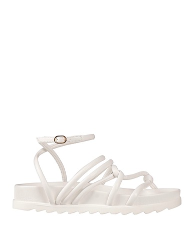 CHIARA FERRAGNI Sandals White Textile fibres