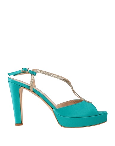 AMURI Sandals Turquoise Textile fibres