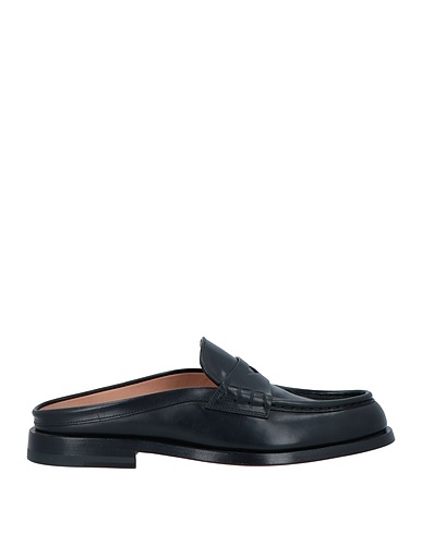 SANTONI Mules and clogs Black Leather