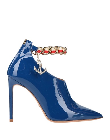 ELISABETTA FRANCHI Ankle boot Bright blue Leather