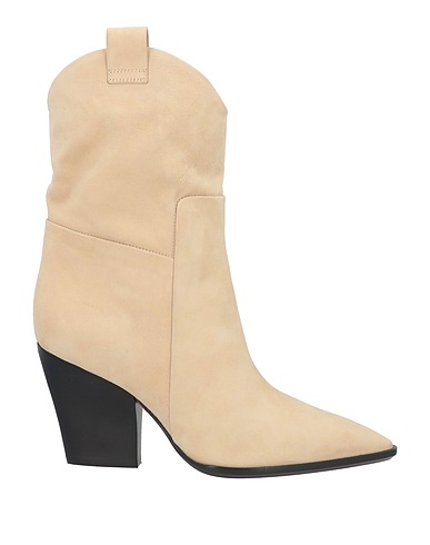 SANTONI Ankle boot Cream Leather