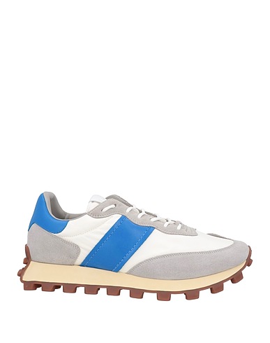 TOD'S Sneakers Light grey Leather, Textile fibres