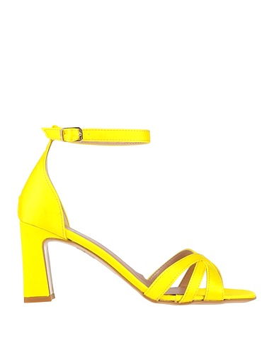 ISLO ISABELLA LORUSSO Sandals Yellow Textile fibres