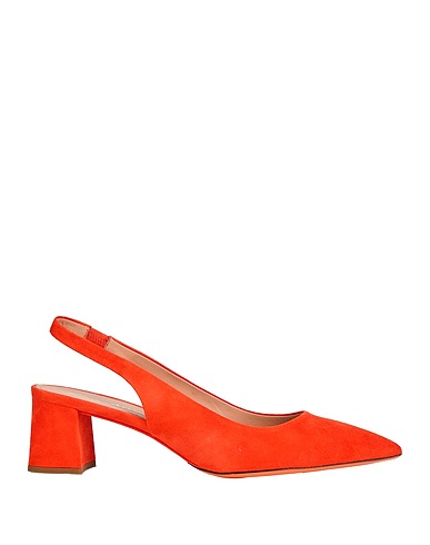 SANTONI Court Orange Leather