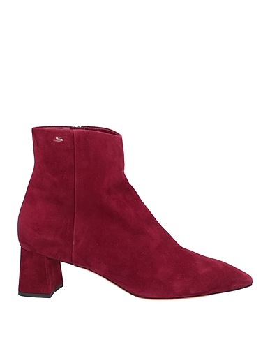 SANTONI Ankle boot Burgundy Leather