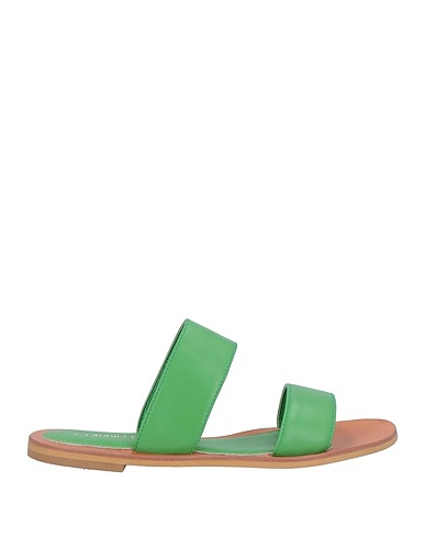 CLAUDIO CUTULI Sandalen Grün Leder