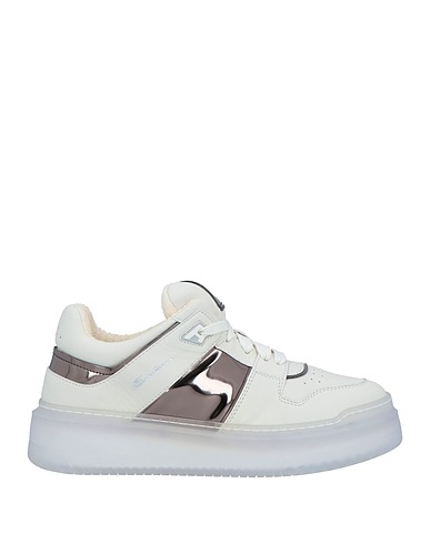 SANTONI Sneakers White Leather
