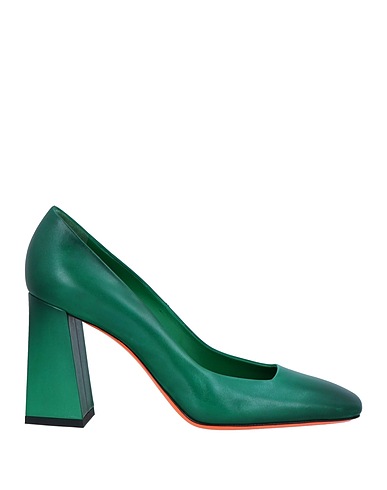 SANTONI Court Green Leather