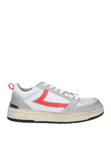 HTC Sneakers White Leather, Textile fibres