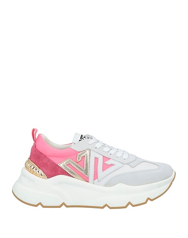 EMANUÉLLE VEE Sneakers Fuchsia Leather, Textile fibres