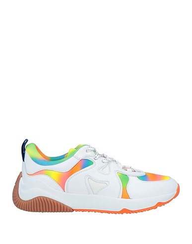 HOGAN Sneakers Orange Leder, Gewebefasern