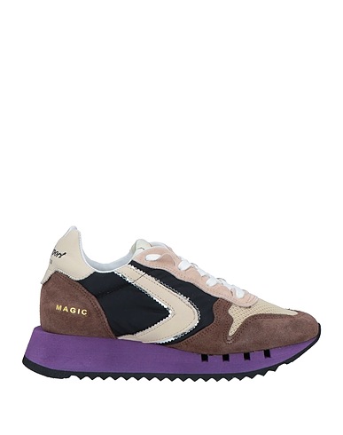 VALSPORT Sneakers Beige Leather, Textile fibres
