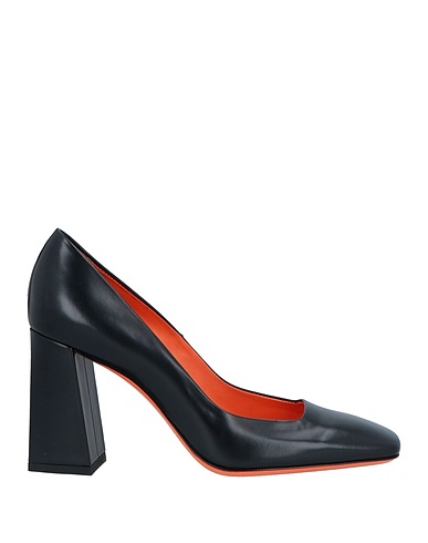 SANTONI Court Black Leather