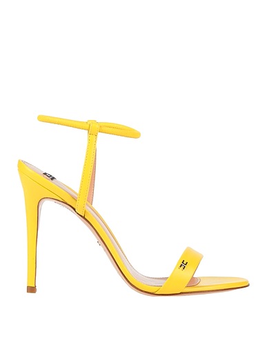 ELISABETTA FRANCHI Sandals Yellow Leather
