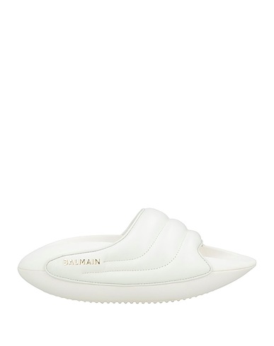 BALMAIN Sandali Bianco Pelle di agnello