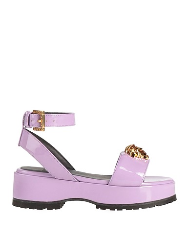 VERSACE YOUNG Sandals Mauve Textile fibers