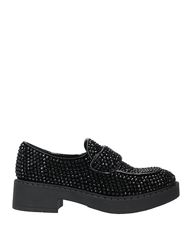 JEFFREY CAMPBELL Loafers Black Textile fibres